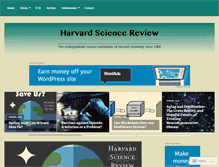 Tablet Screenshot of harvardsciencereview.com